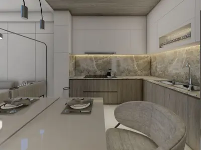 LIVING ROOM INTERIOR 3D model buy