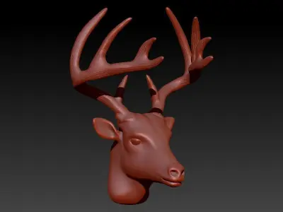 Buck Head Pendant  3D print model