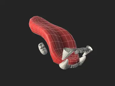 Tiger Cub Game Ready Low-poly 3D model