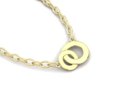 Dual Circle Pendant 3D print model