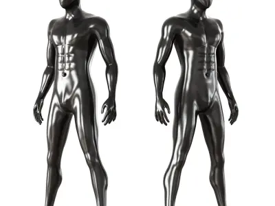 Two modern mannequins 3D model