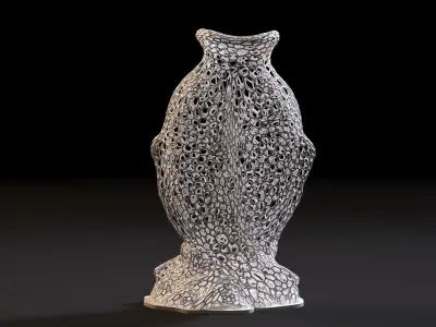 Fish Sculpture Vase 3D print model