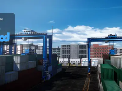 Container Yard 3D model
