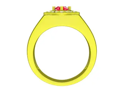 A5219 Luxury Diamond Ring For Businessman 3D Model 3D print model