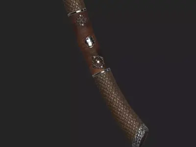 Mythologic Axe Low-poly 3D model