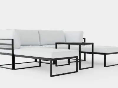 Wexford Corner Set Low-poly 3D model