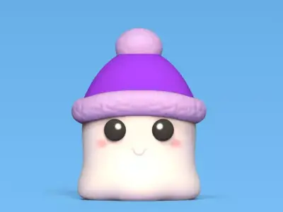 Ghost Winter Cap 3D print model