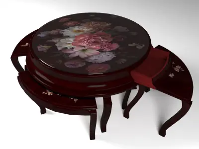 Decoration Round table  3D model