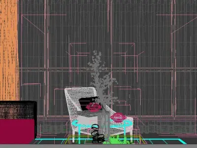 decoration Home MAX model Guest 3D model