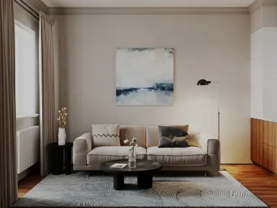 Modern residential interior 04 3D model