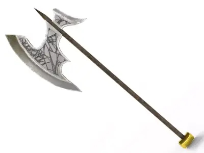 War Axe PBR game ready Low-poly 3D model