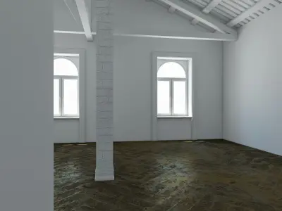 Scandinavian Loft interior 3D model