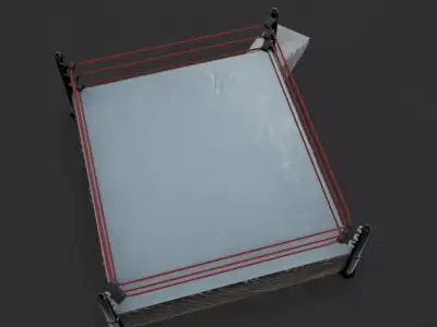 Wrestling Ring Low-poly 3D model