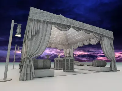 Arabic Tent 3D model
