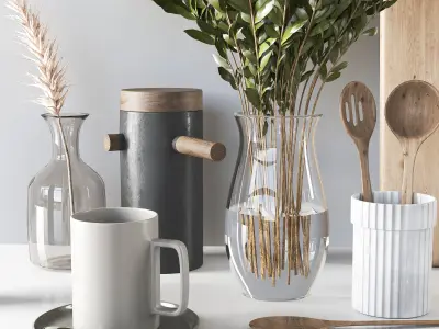 kitchen accessories 10 3D model