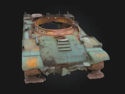 Rusting Remnants  Echoes of a Forgotten Past 3D model