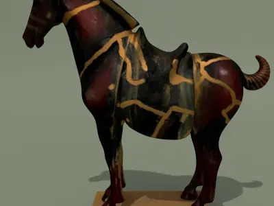 MISC Horse Statuettes Collection 2 3D model
