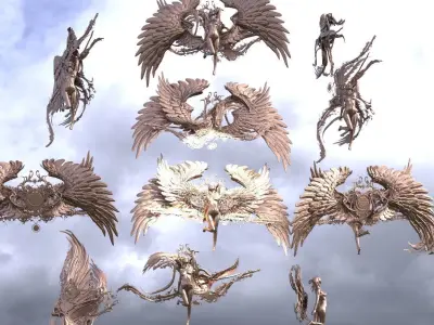 Seraphim Time Sculpture collection 3D model