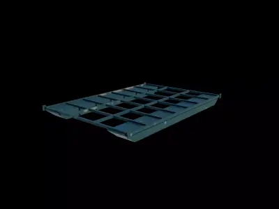 pontoon boat frame 3D model