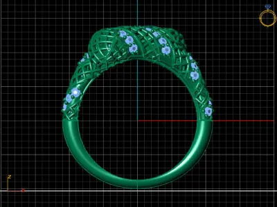 Two Head Women Ring 3DM Womens Ring 3d models 3D print model 3D print model 2