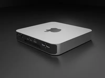 Mac Mini Pc 3D download Mini Pc with All Parts mac-mini 3D model