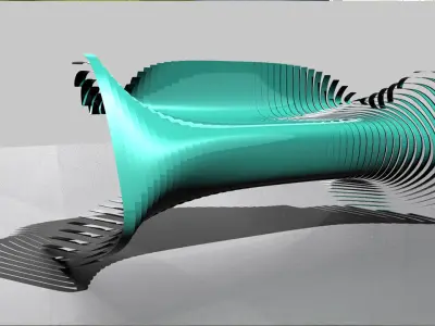Parametric Furniture Design Grasshopper Rhino Files Download 3D model