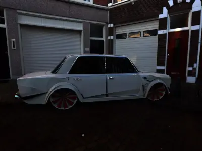 Vaz124 futuristic car 3D model