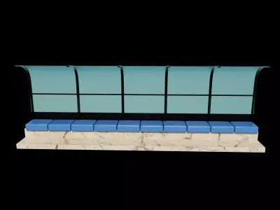 Soccer Bench 3D model