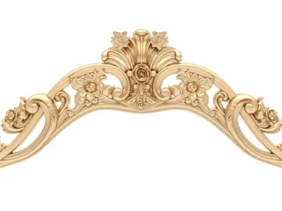Bed Ornament Frame 3 - For CNC and Interior 3D model
