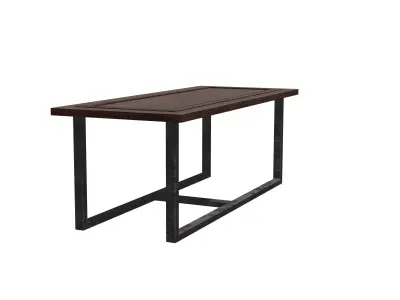 Wooden Table Low-poly 3D OBJ Model Low-poly 3D model
