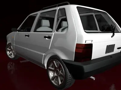 Mehran Car Animated 3D model