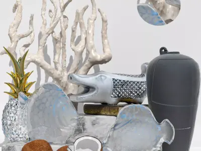 Decorative set 25 3D model