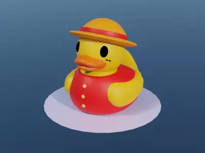Strawduck Luffy 3D print model