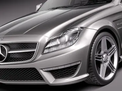 Mercedes CLS63 AMG 2012 3D model