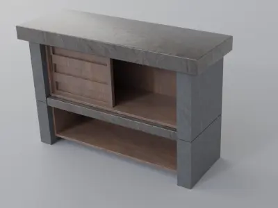 Slideboard free Free 3D model