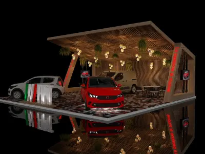 Boorh Car Exposition FIAT 3D model
