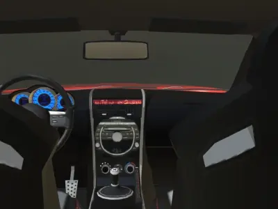 Mazda RX8 Low-poly 3D model