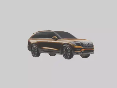 Modern Luxury SUV model Low-poly 3D model