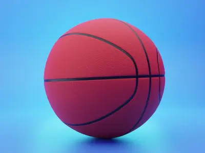 Basketball 3D Modeling Low-poly 3D model