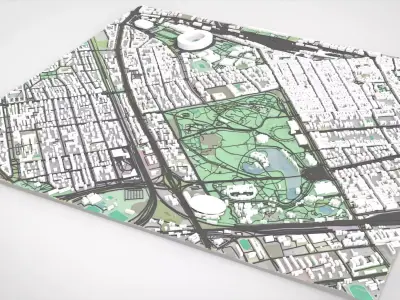 Varosliget park Budapest Hungary 3D model