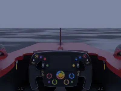 Formula Racing Car 3D model