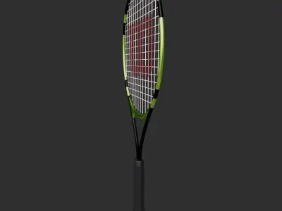 Tennis Racket Low-poly 3D model