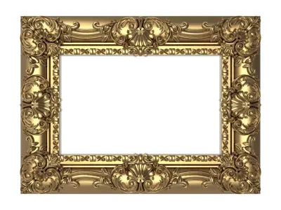 Carved Picture Frame 3D model
