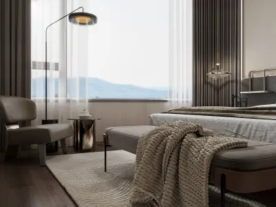 Bedroom CORONA 3dmodel 3D model