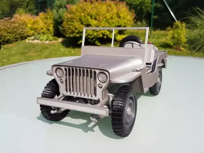 Jeep Willys - detailed scale model kit 3D print model