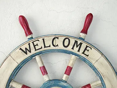 Wood Wheel Wall Decor 3D model