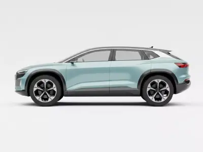 Modern Electric Concept SUV Low-poly 3D model