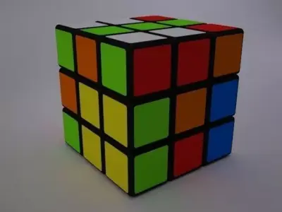 Animated Rubiks cube Free 3D model