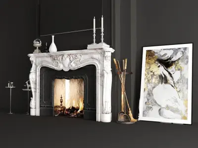 Decoration Set for the room 01 3D model