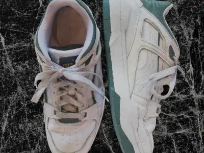 PUMA FLAT WHITE 3D SHOES 3D model